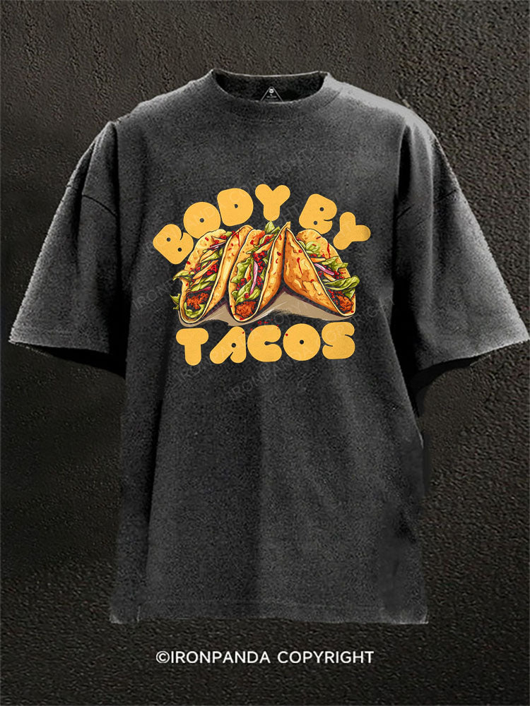 BODY BY TACOS Washed Gym Shirt