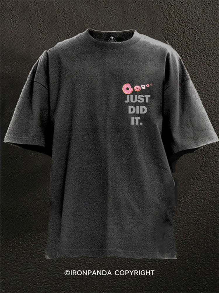JUST DID IT Washed Gym Shirt