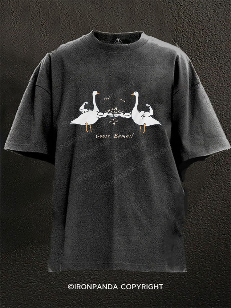 Goose Bumps Washed Gym Shirt