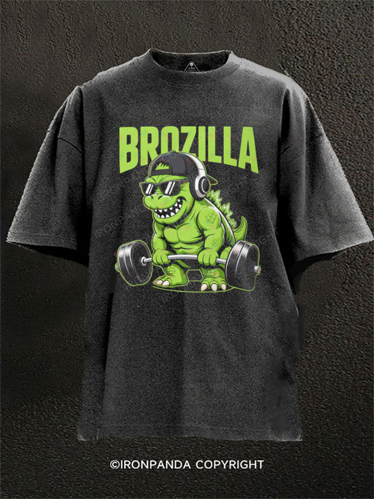 BROZILLA Washed Gym Shirt