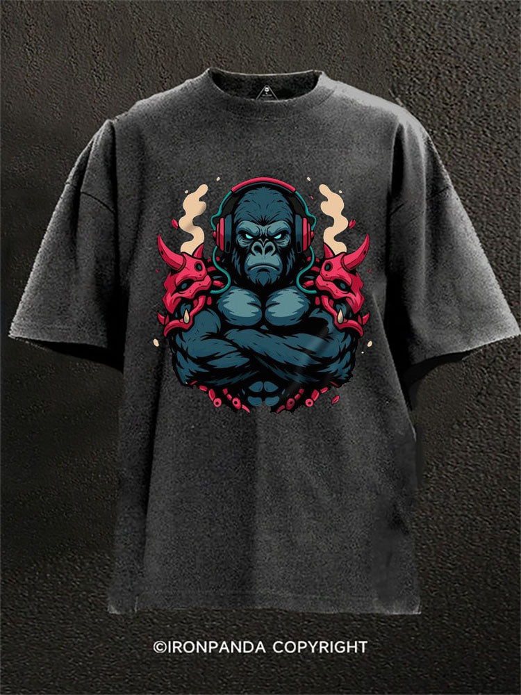 Muscle Gorilla Washed Gym Shirt