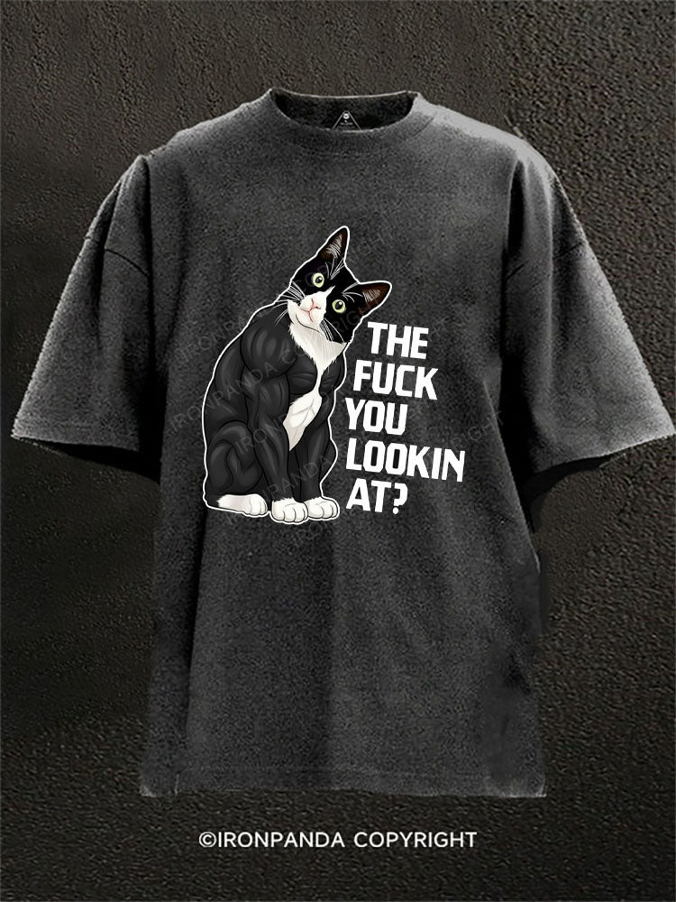 The fuck you lookin' at? Washed Gym Shirt
