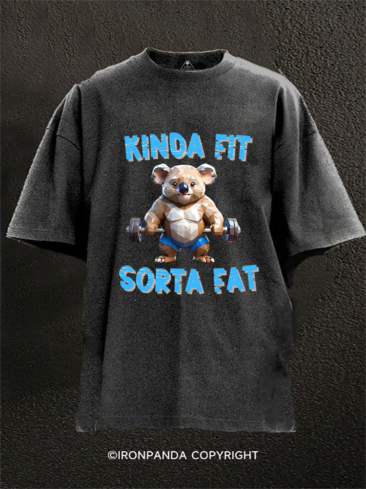 Kinda Fit Sorta Fat Koala Washed Gym Shirt