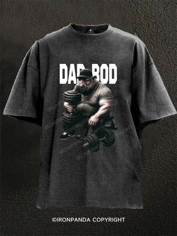 DAD BOD Washed Gym Shirt