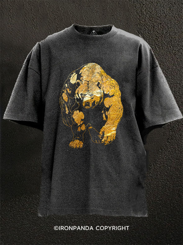 GOLDEN BEAST STRENGTH Washed Gym Shirt
