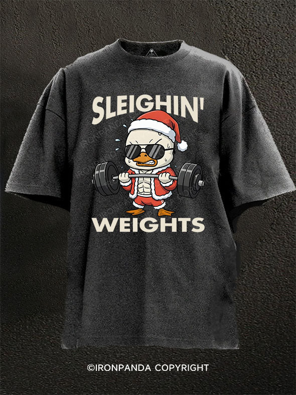 Sleighin Weights Washed Gym Shirt