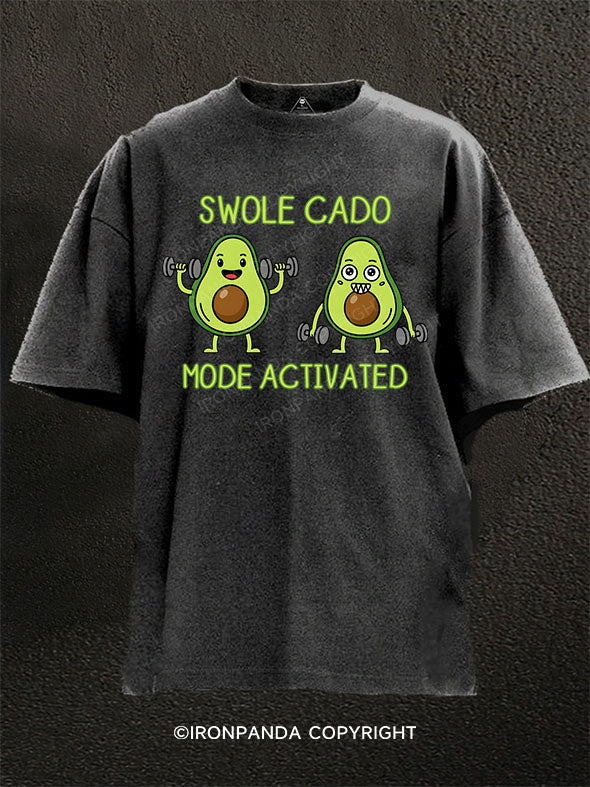 Swole-cado Mode Activated! Washed Gym Shirt