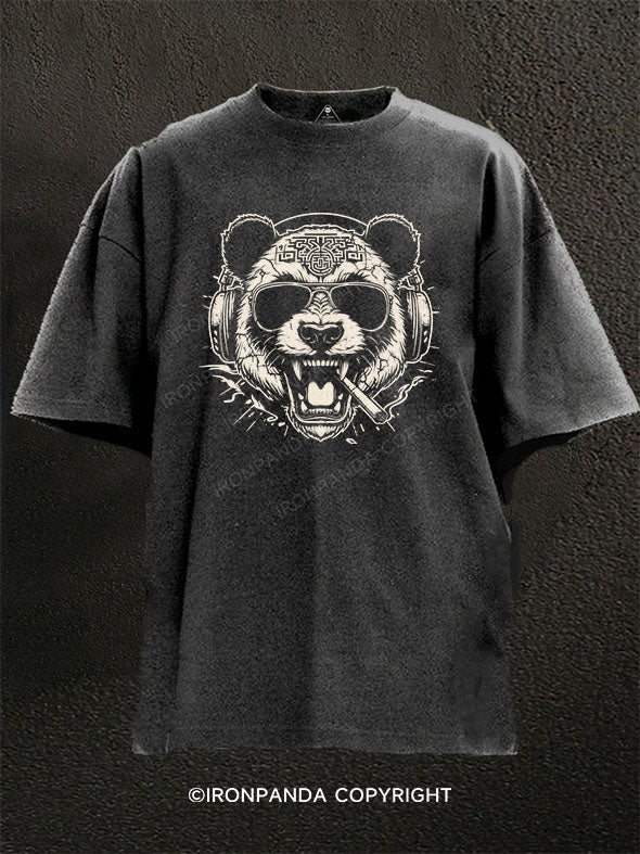 Fierce panda Washed Gym Shirt