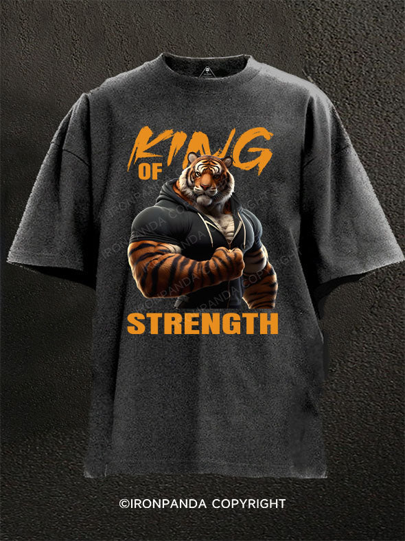King of Strength Washed Gym Shirt