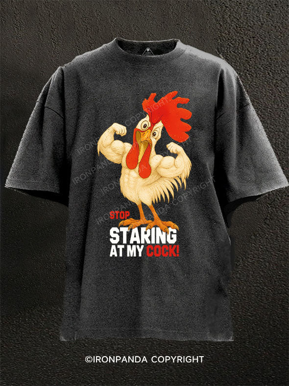 Stop Staring at My Cock! Washed Gym Shirt