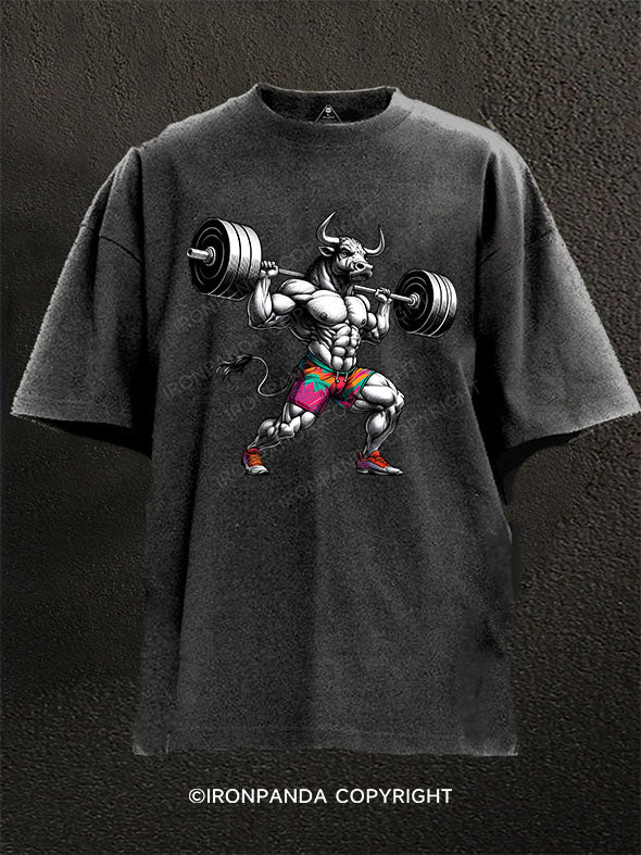 Beast Mode On Washed Gym Shirt