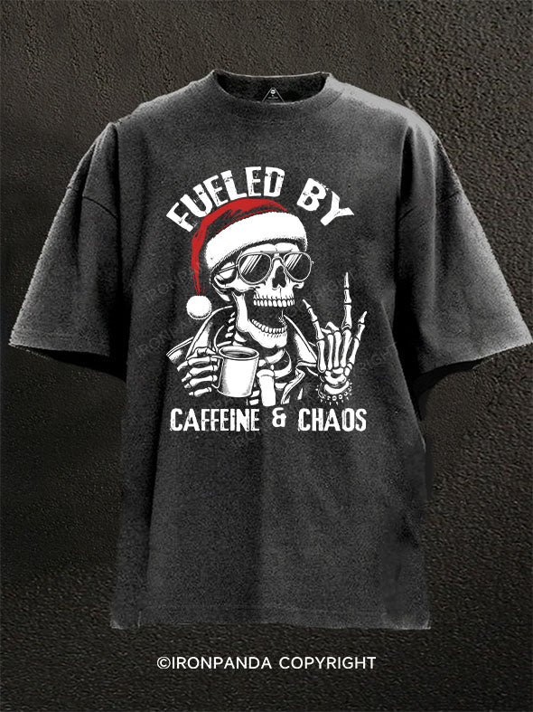 Fueled by Caffeine & Chaos Washed Gym Shirt