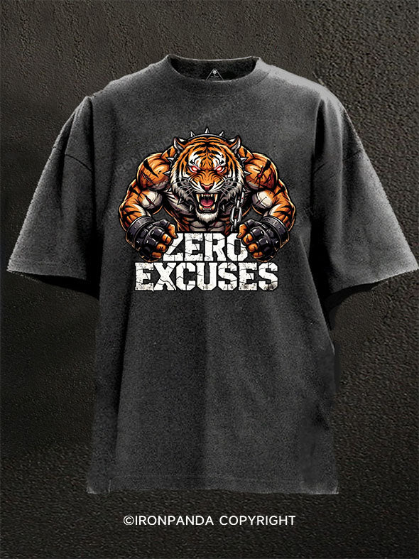 Zero Excuses Washed Gym Shirt