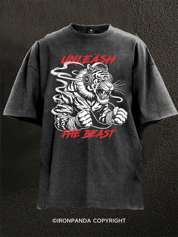 Unleash the Beast Washed Gym Shirt