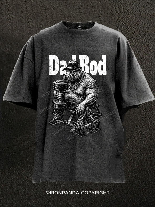 DAD BOD Washed Gym Shirt