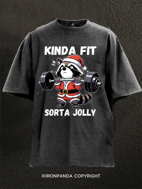 KINDA FIT, SORTA JOLLY Washed Gym Shirt