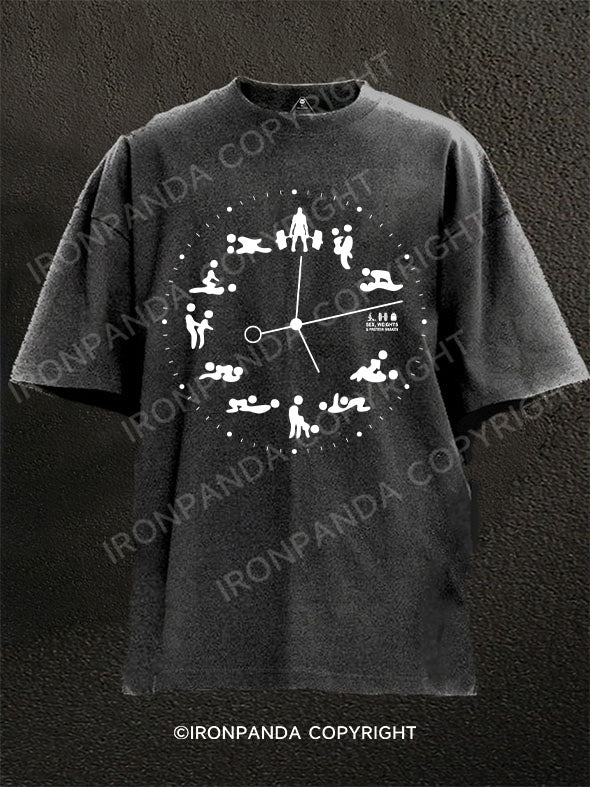 gym time Washed Gym Shirt