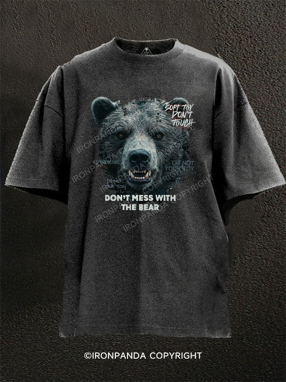 DON’T MESS WITH THE BEAR Washed Gym Shirt