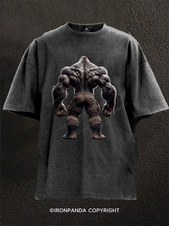 Chimpanzee Back Washed Gym Shirt