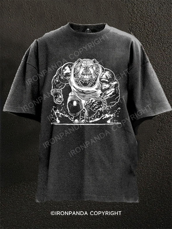 BE THE ALPHA Washed Gym Shirt