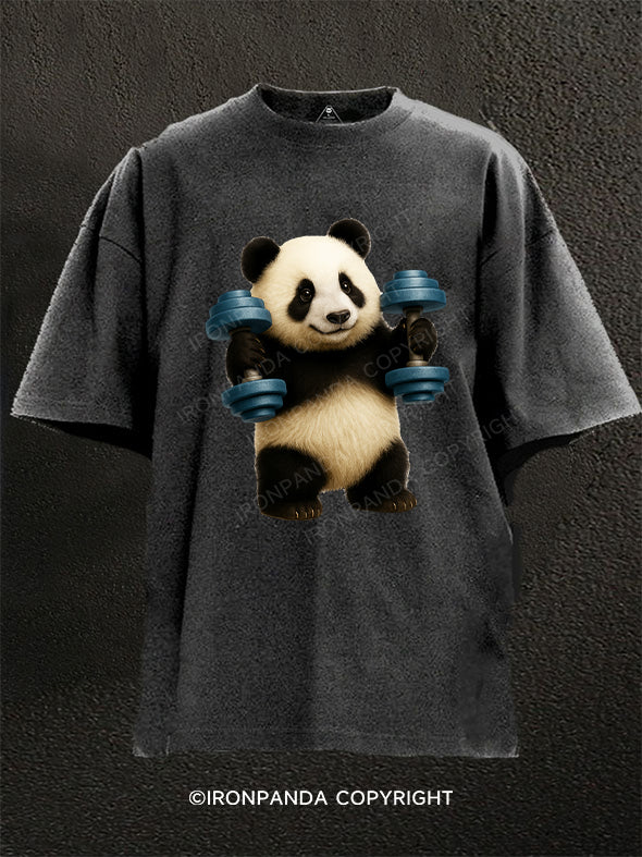 PANDA PUMP POWER Washed Gym Shirt