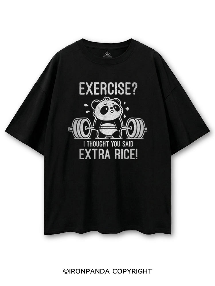 EXERCISE? I THOUGHT YOU SAID EXTRA RICE PANDA COTTON PUMP COVER