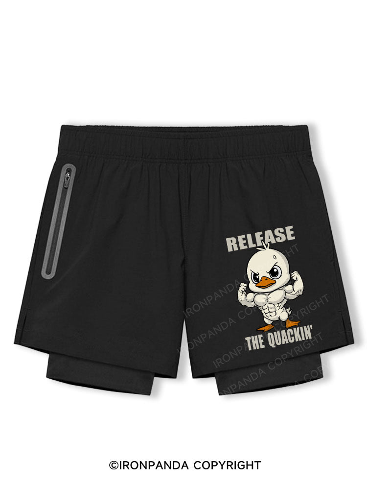 release the quackin' Breathable Training Shorts