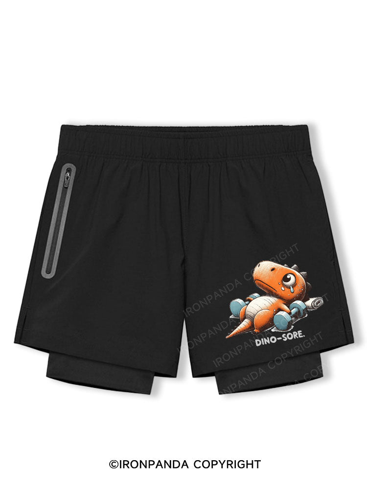 Dino-Sore After Workout Breathable Training Shorts