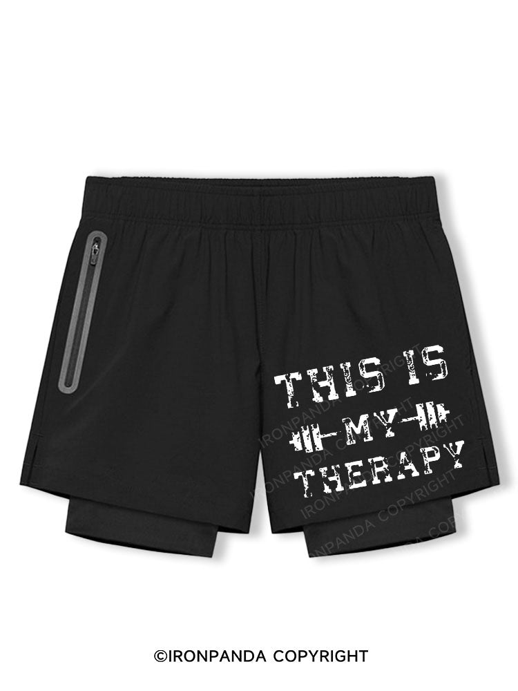 This Is My Therapy Breathable Training Shorts