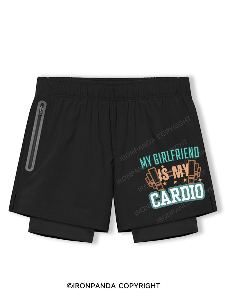 my girlfriend is my cardio Breathable Training Shorts