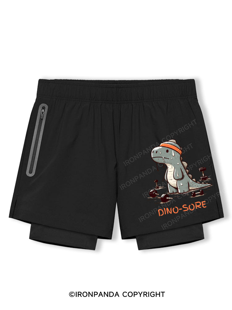 t-rex dino sore Breathable Training Shorts