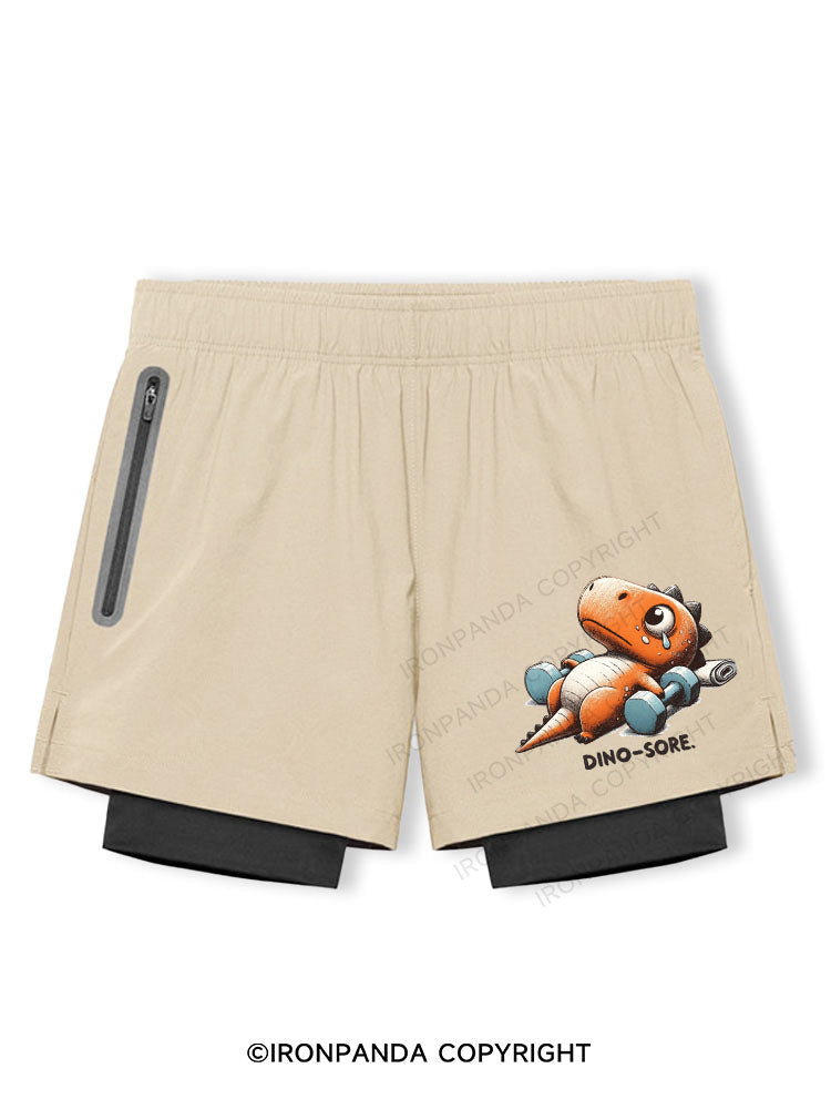 Dino-Sore After Workout Breathable Training Shorts