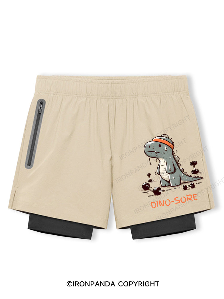 t-rex dino sore Breathable Training Shorts