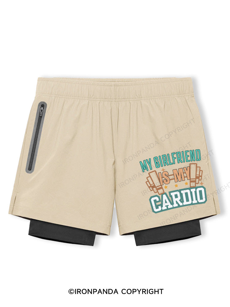 my girlfriend is my cardio Breathable Training Shorts