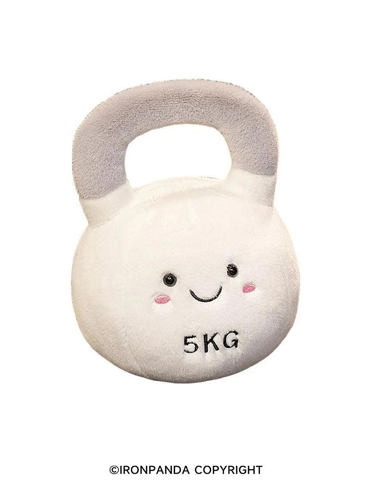 IronPanda Playful Fitness Themed Plush Dumbbell Toys