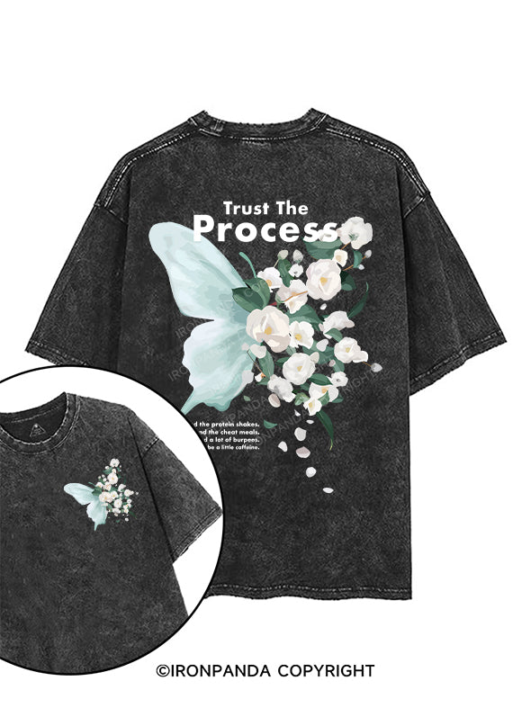 TRUST THE PROCESS printed Gym Shirt