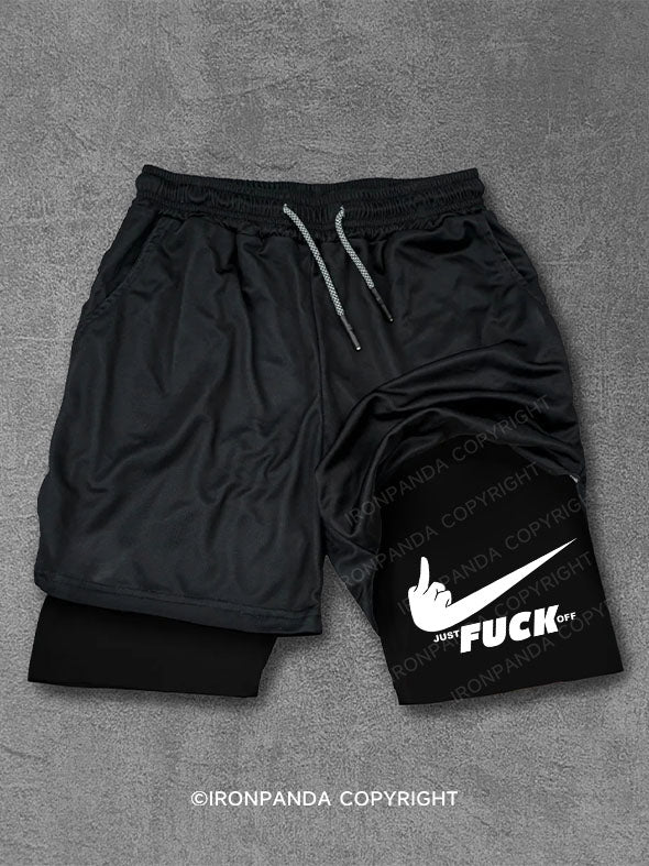 JUST FUCK OFF Performance Training Shorts