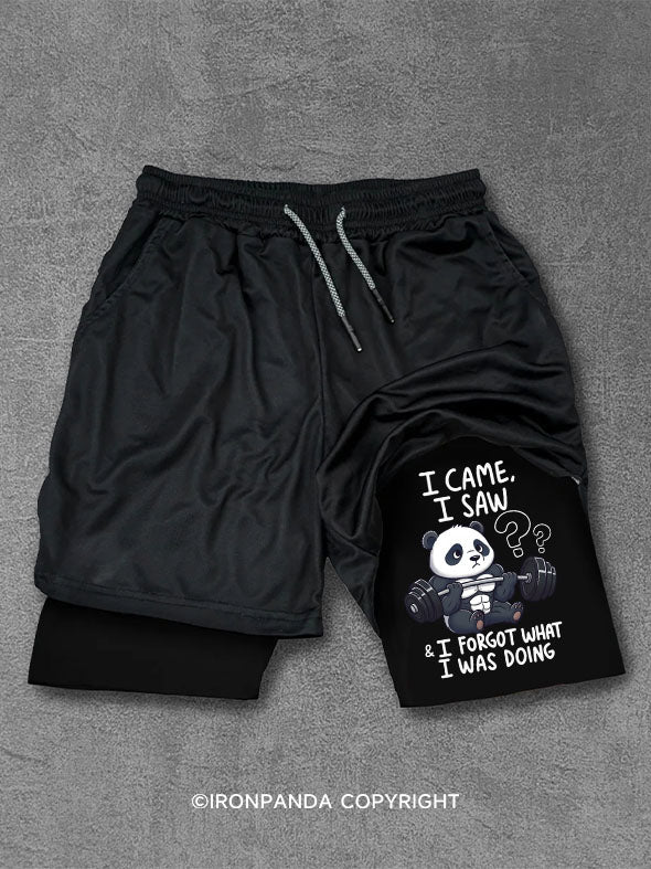 I came I saw & I forgot what I was doing Performance Training Shorts