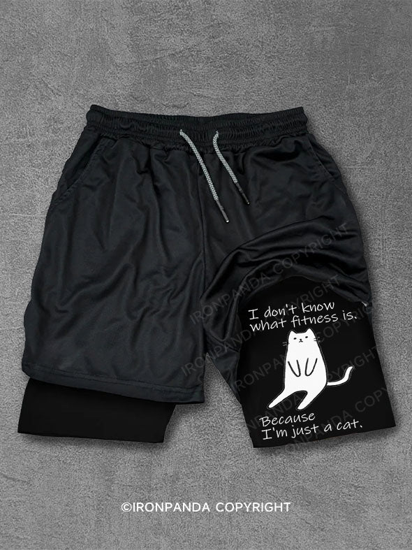 i don't know what is fitness,i am just a cat Performance Training Shorts