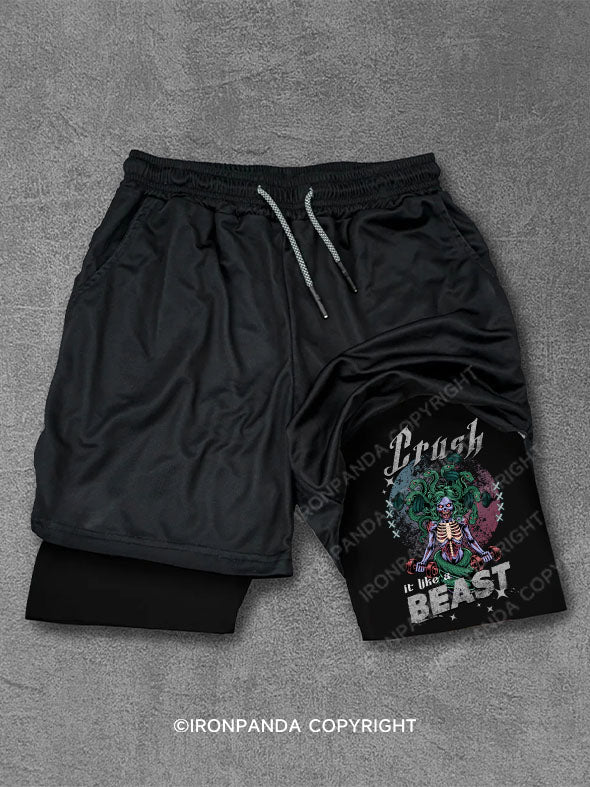 Crush it like a beast Performance Training Shorts