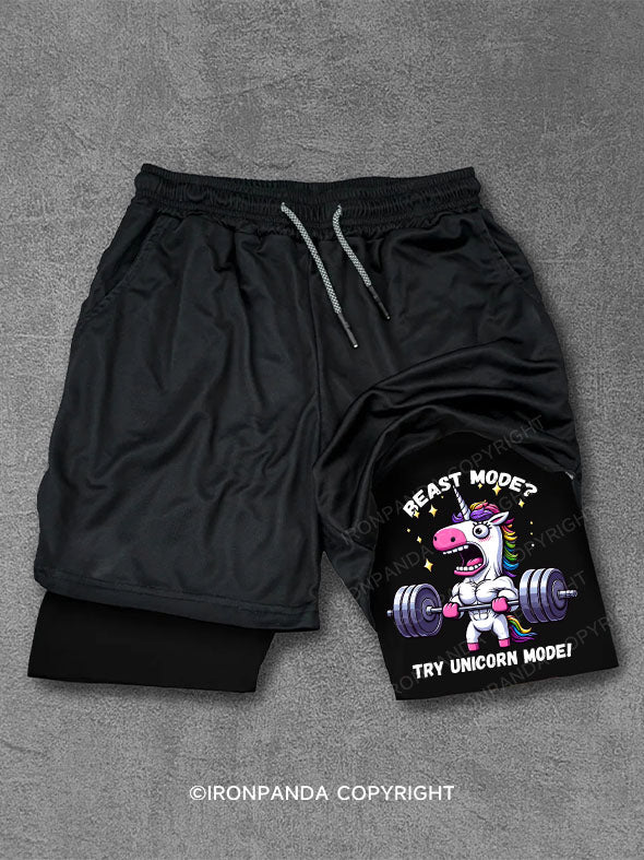 Beast Mode Try Unicorn Mode! Performance Training Shorts