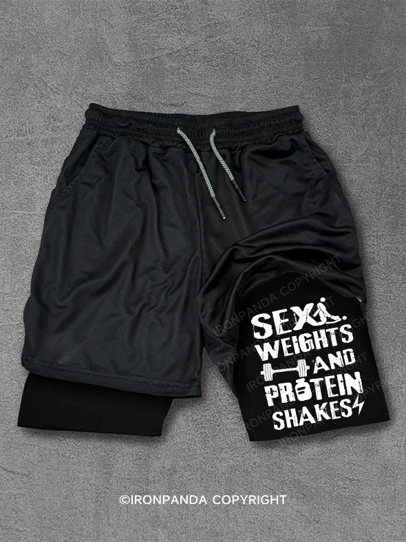 SEX WEIGHTS & PROTEIN SHAKES  Performance Training Shorts