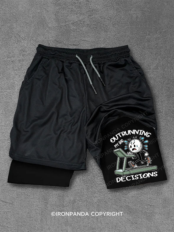 Outrunning my bad decisions Performance Training Shorts