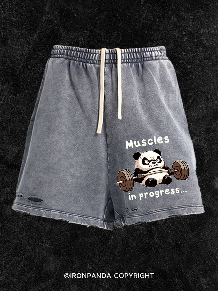 Muscle In Progress Washed Gym Shorts