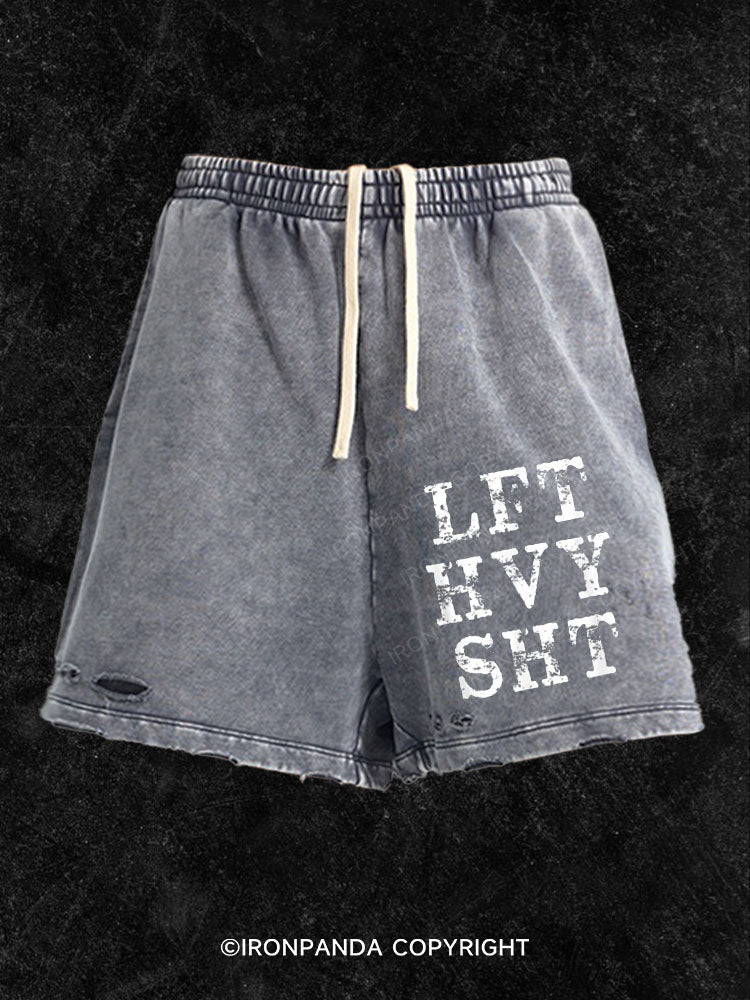 LFT HVY SHT Washed Gym Shorts