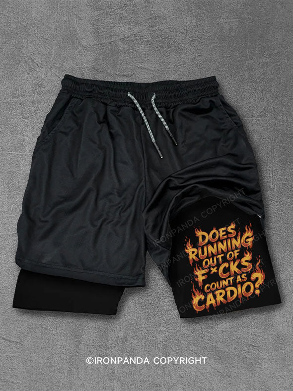 Does running out of fucks count as cardio Performance Training Shorts