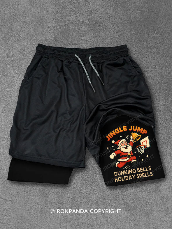 Jingle Jump： Dunking Bells, Holiday Spells Performance Training Shorts