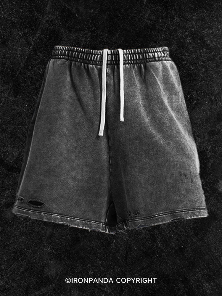 1% better every day Washed Gym Shorts