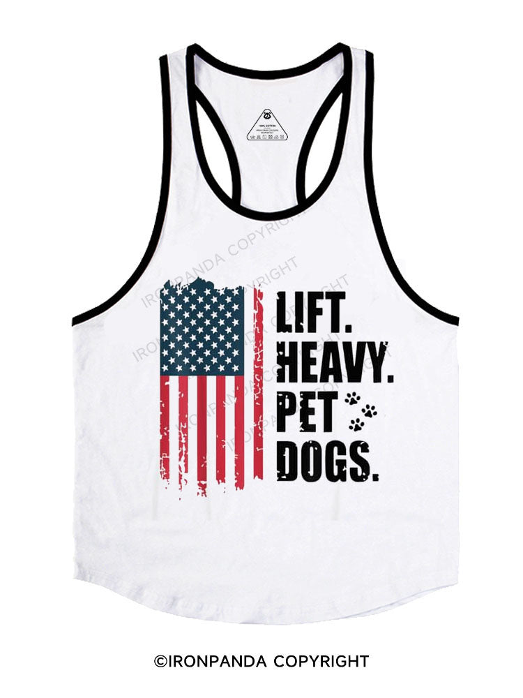 LIFT HEAVY. PET DOGS Stringer Gym Vest