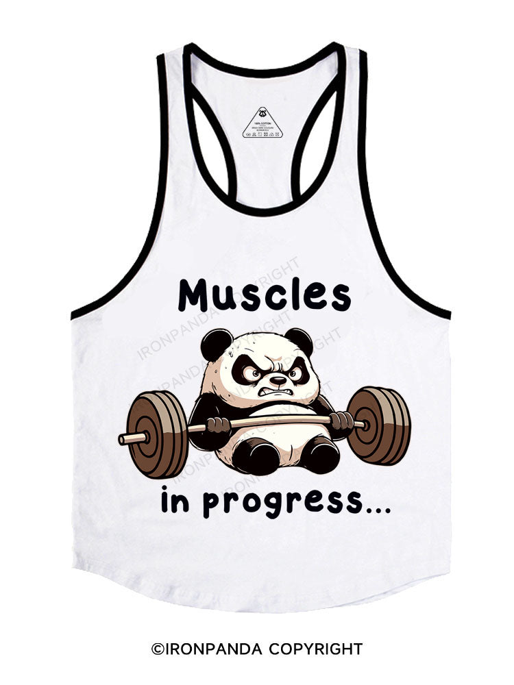 muscles in progress panda Stringer Gym Vest